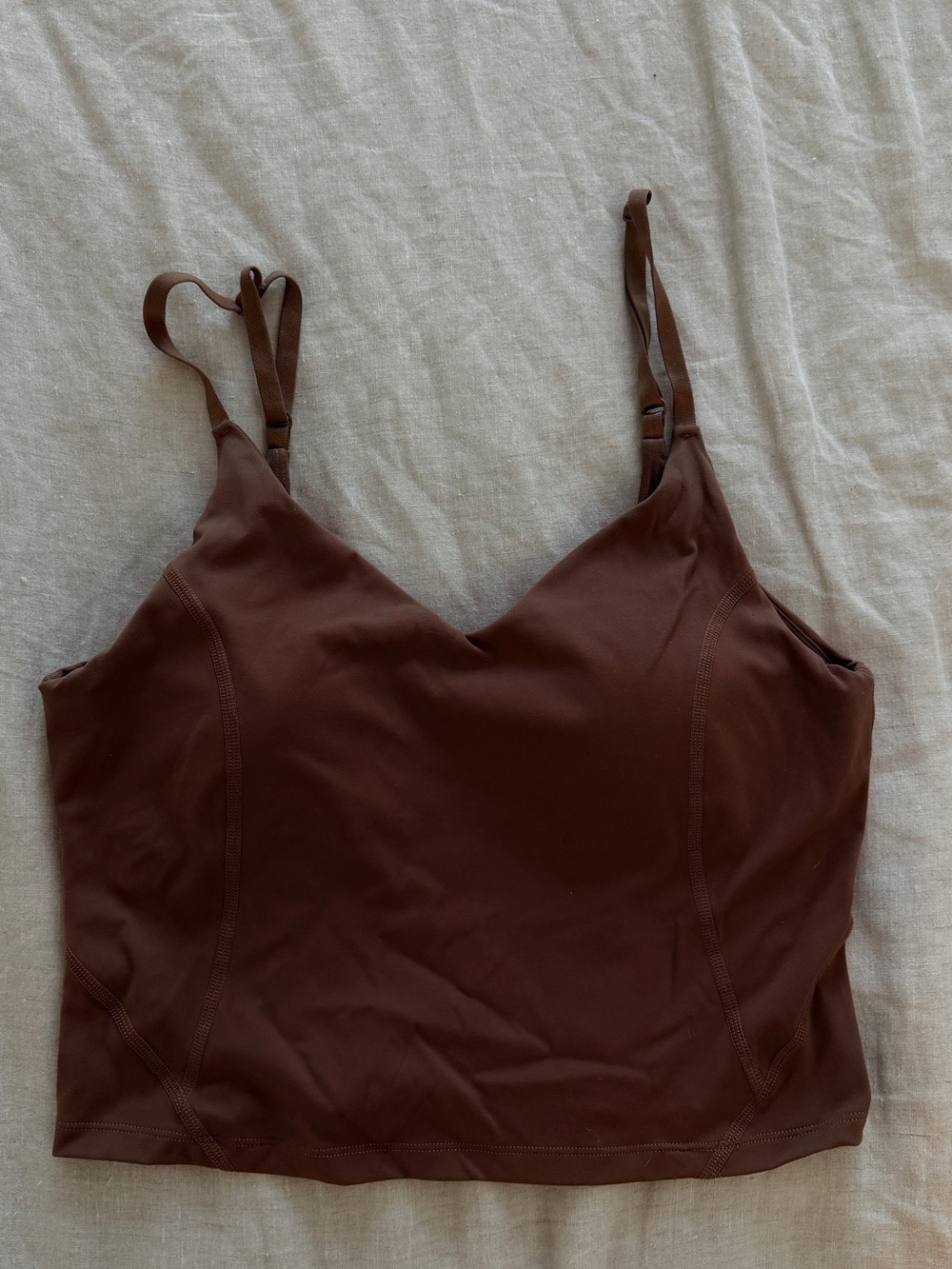 Brown V-Neck Cami Top - Women